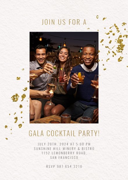 It's a party - cocktail party invitation