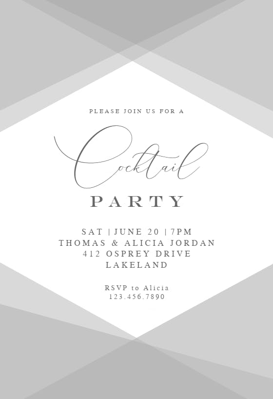 Pastel pattern - printable party invitation