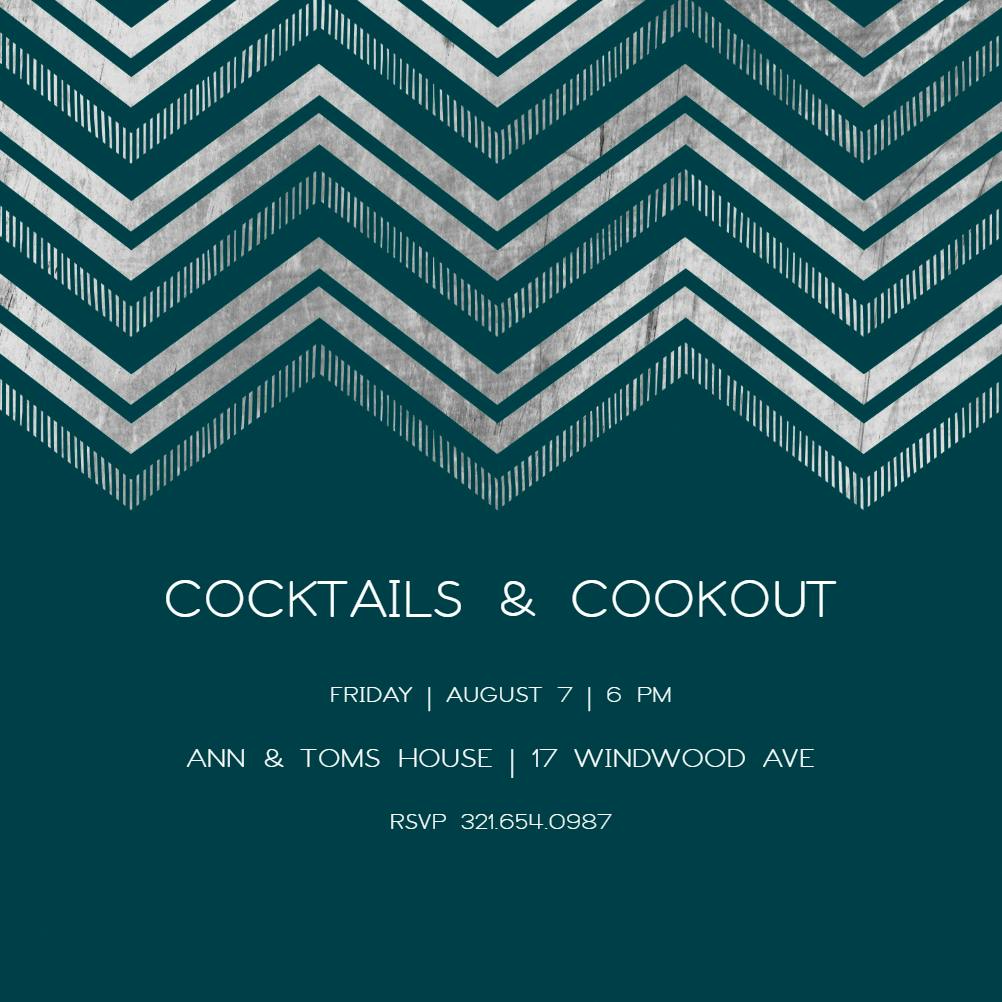 Ric rac rows - cocktail party invitation