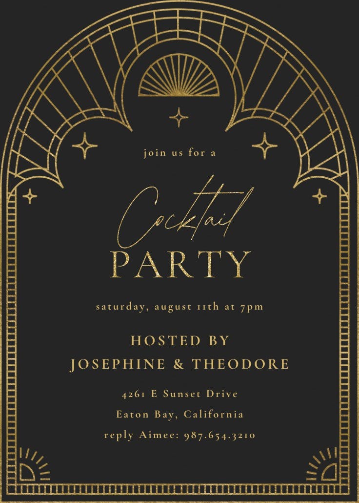 Roaring party - business events invitation