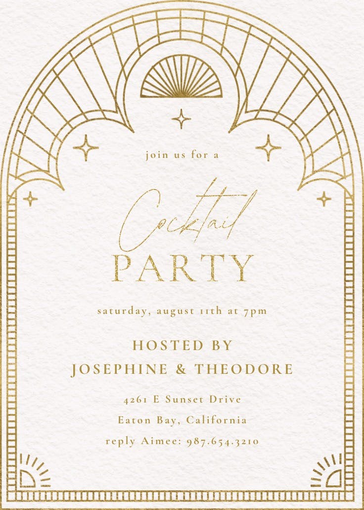 Roaring party - business events invitation