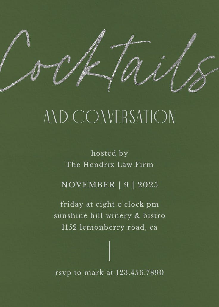 Silver memories - printable party invitation