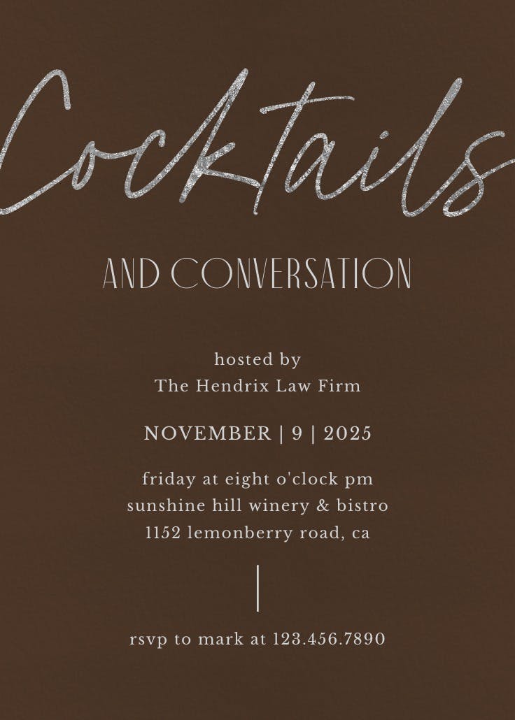 Silver memories - printable party invitation