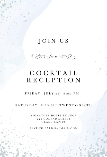 Cocktail Party Invitation Templates Free Greetings Island