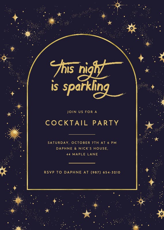 Wonderstruck - cocktail party invitation