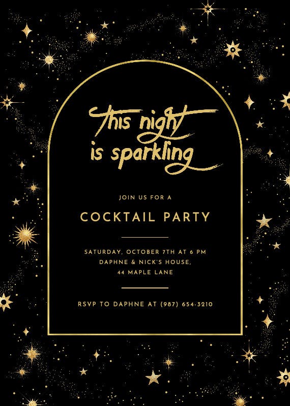 Wonderstruck - cocktail party invitation