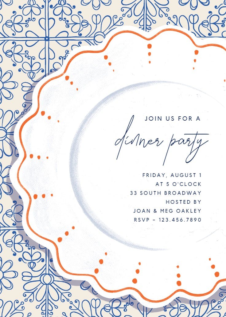 Eat & mingle - printable party invitation