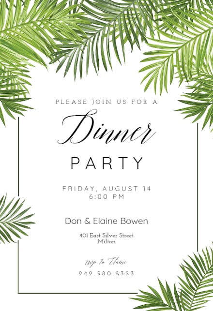 Dinner Party Invitation Templates (Free) | Greetings Island