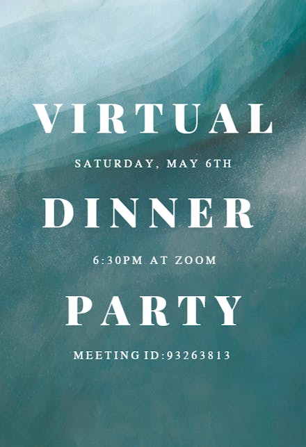 Sands Of Love - Dinner Party Invitation Template (free) 