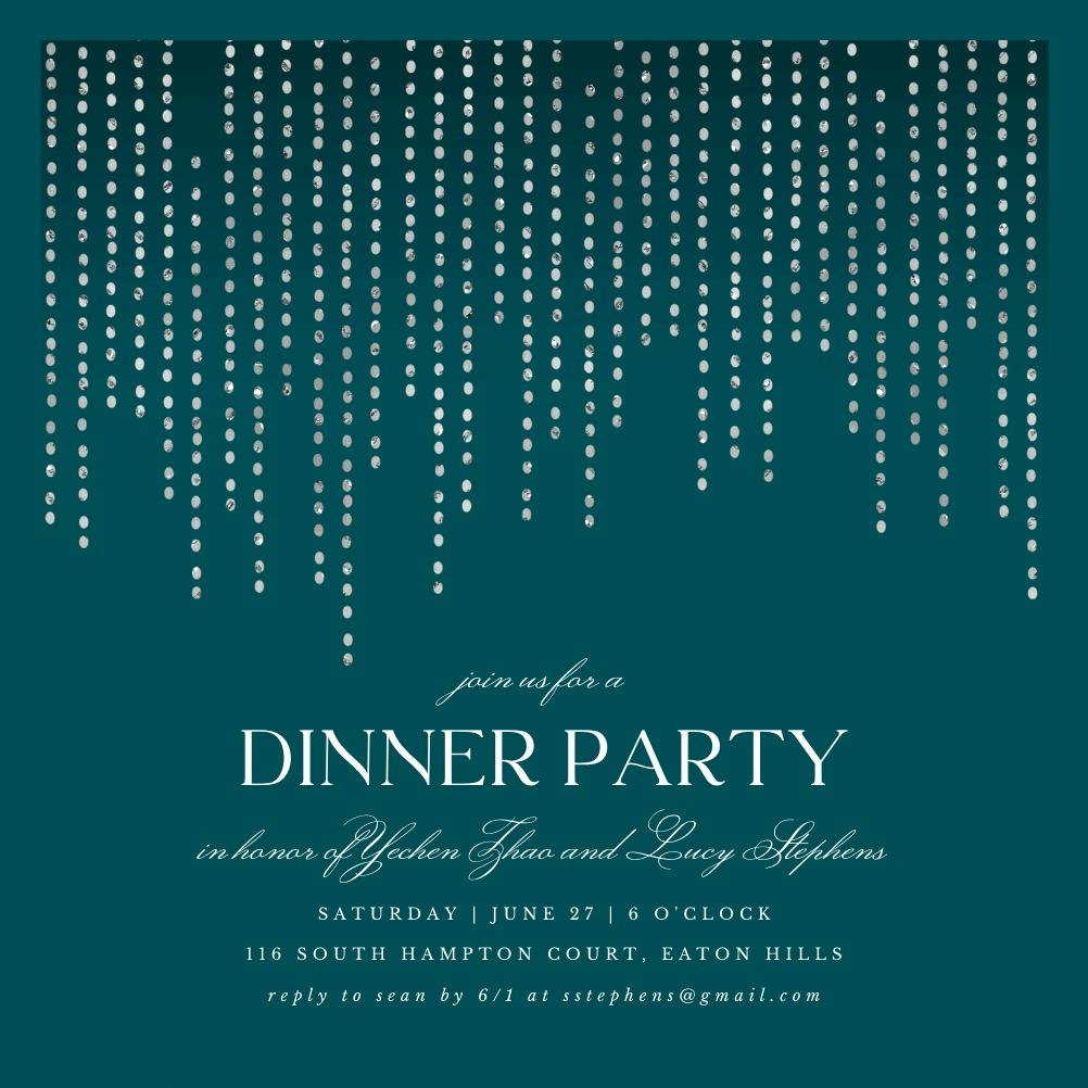 Single file - dinner party invitation