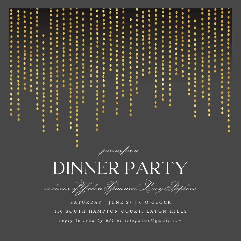 Single file - dinner party invitation