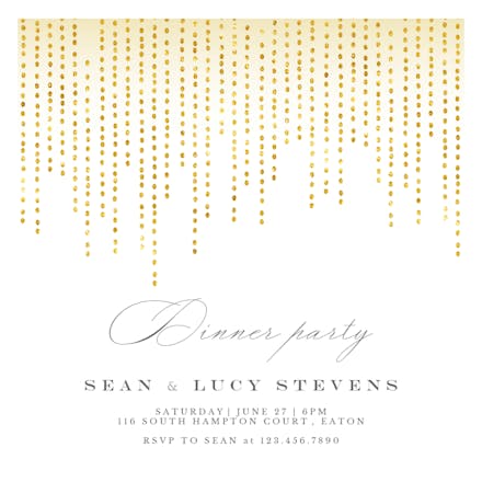 Single File - Invitación Para Fiesta Con Cena