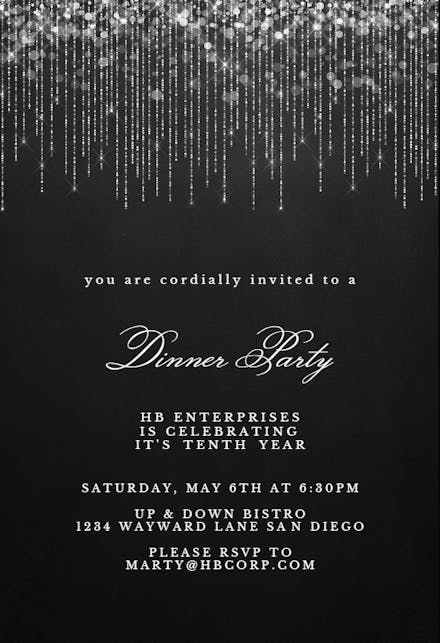 Dinner Party Invitation Template Free from images.greetingsisland.com