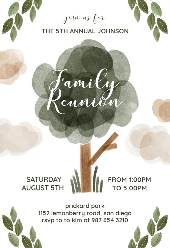 family reunion invitation