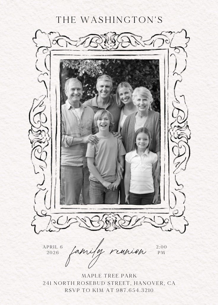 Bound by love - family reunion invitation
