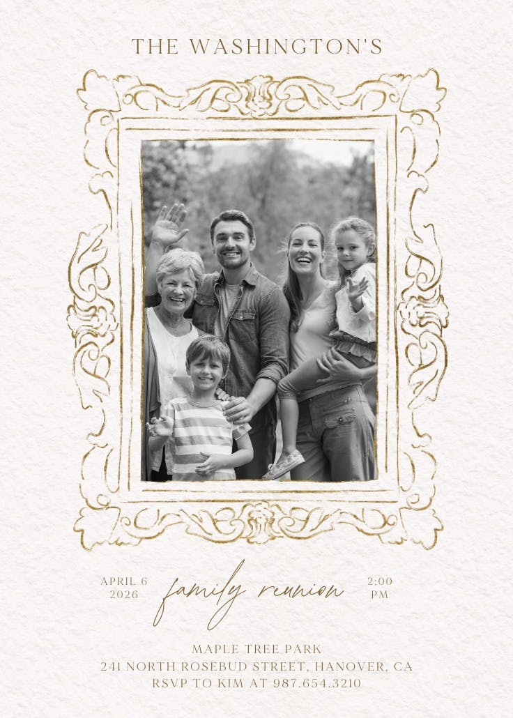 Bound by love - invitación para reunión familiar