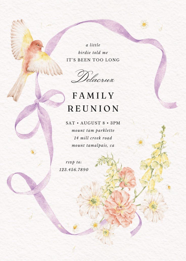 Family ties - printable party invitation