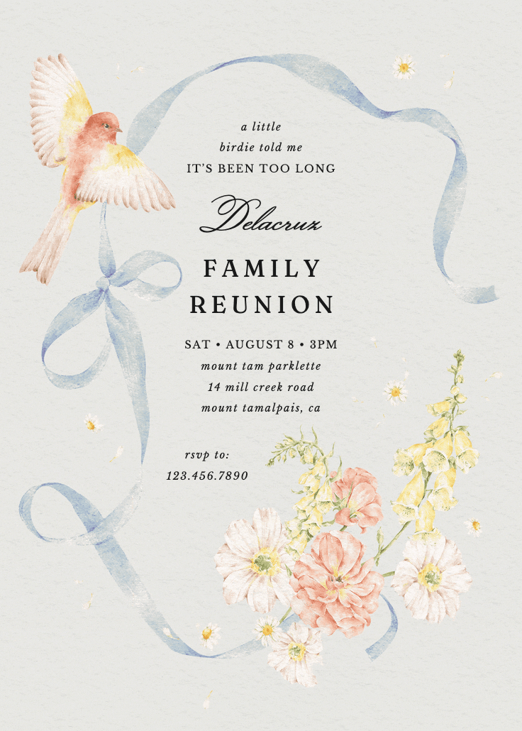 Family ties - printable party invitation