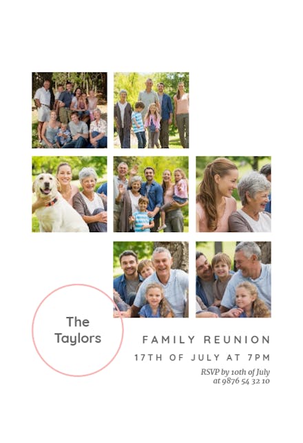 Mosaic - Family Reunion Invitation