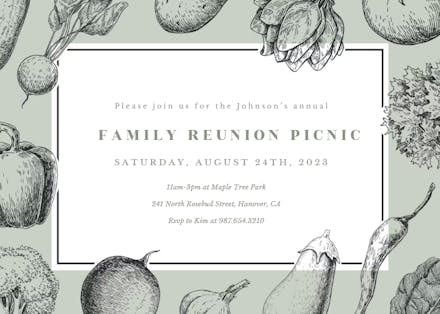 Picnic - Family Reunion Invitation