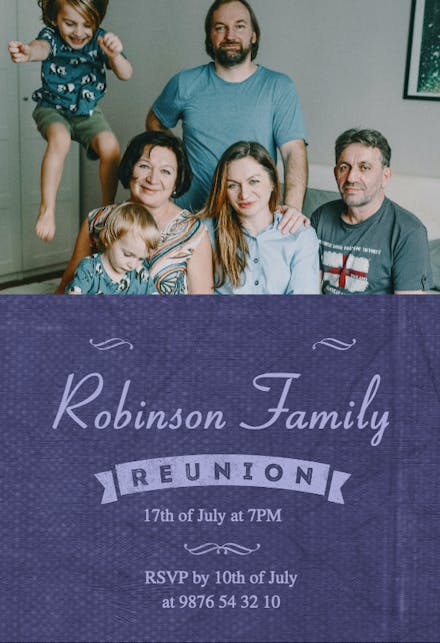 The Great Family - Family Reunion Invitation