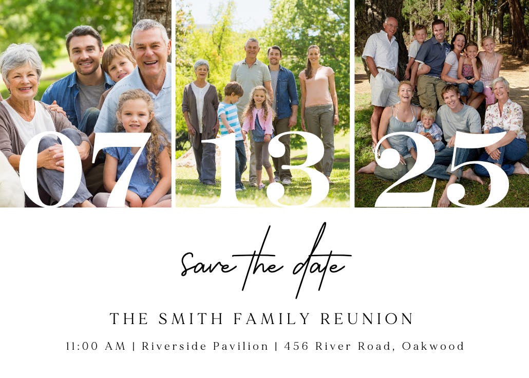 The reunion - family reunion invitation