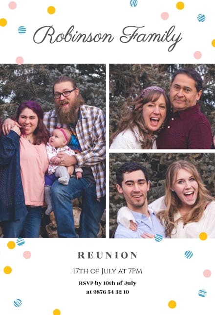 Together Again - Family Reunion Invitation