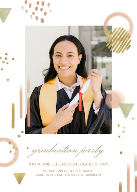 Page 5 | 2024 Graduation Party Invitation Templates (Free) | Greetings ...