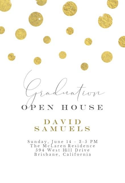 Celebration Circles - Graduation Party Invitation
