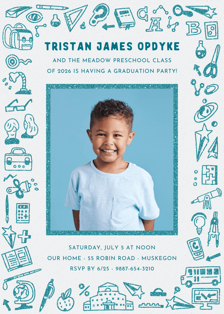 Children's sketches - invitación de fiesta