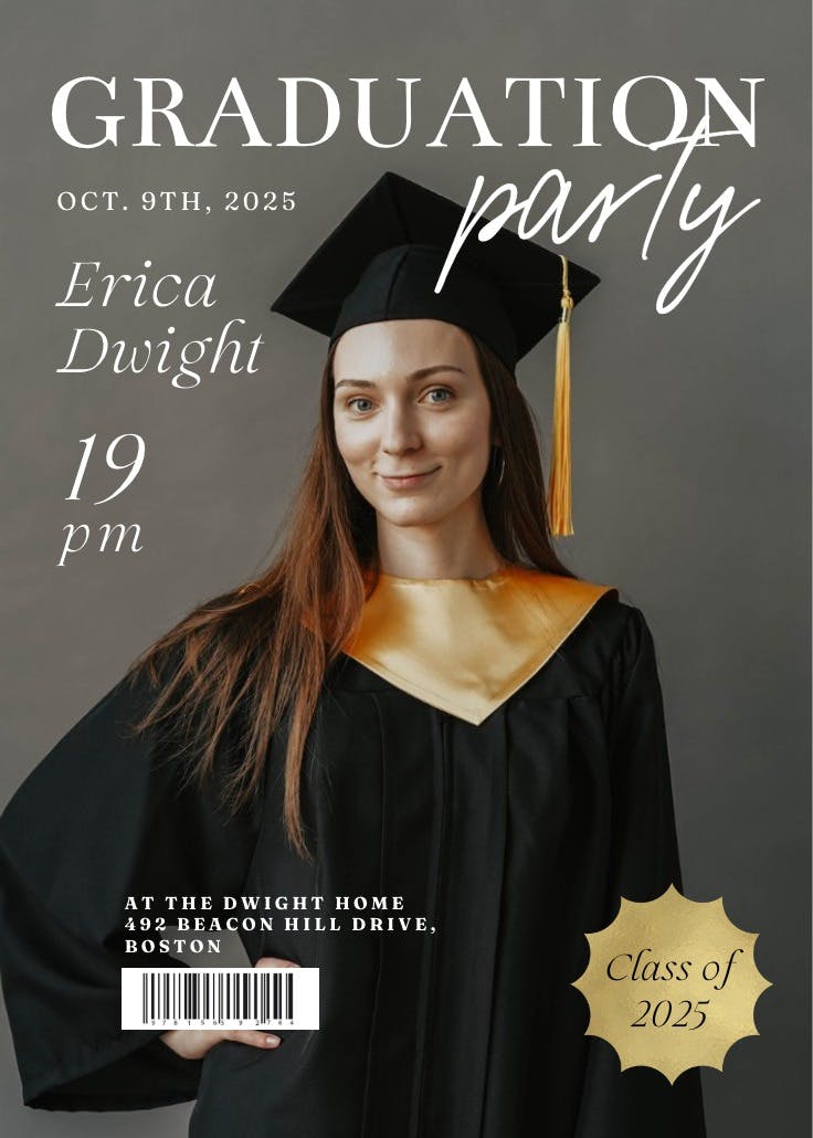 Fabulous news - invitación de graduación