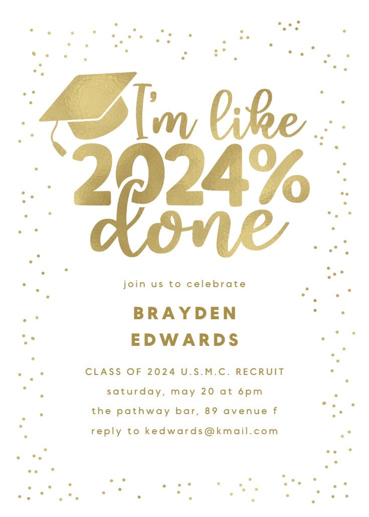 Final finals - graduation party invitation