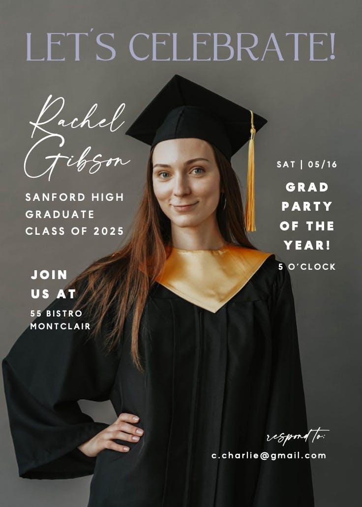 Gen alpha magazine - invitación de graduación