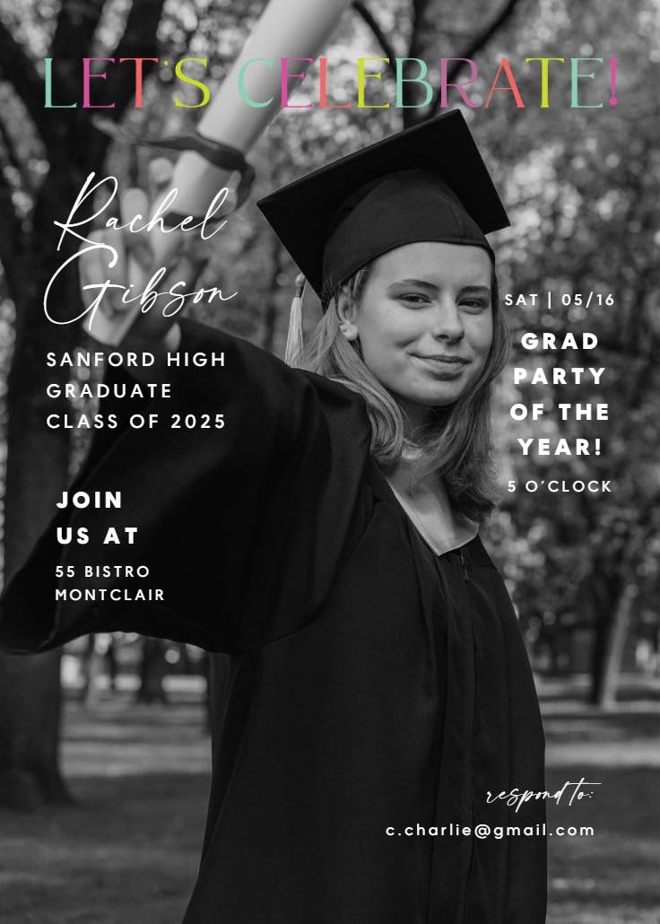 Gen alpha magazine - invitación de graduación