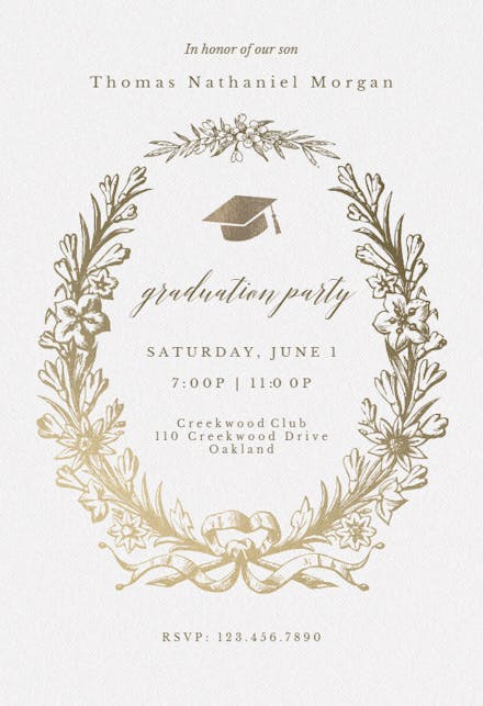 Graduation Party Invitation Templates (Free)  Greetings 