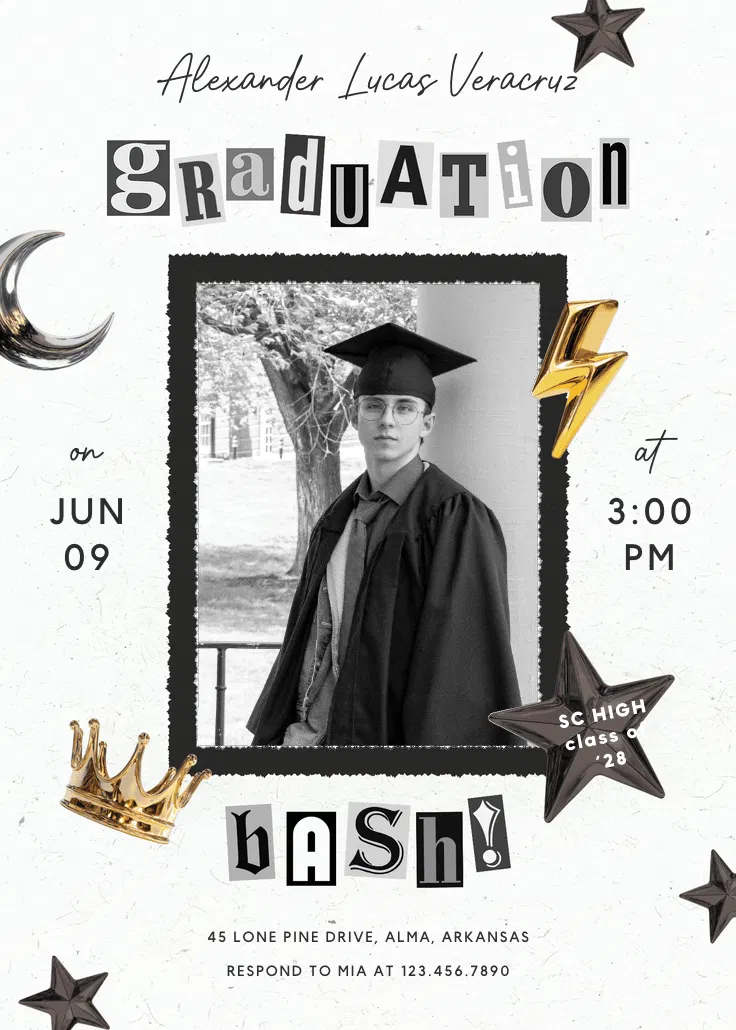 Graduation bash photo - গ্র্যাজুয়েশন পার্টির আমন্ত্রণ
