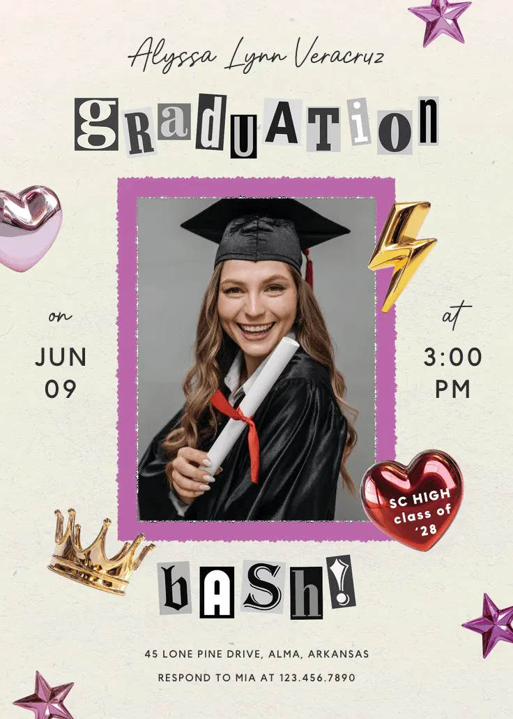 Graduation bash photo - গ্র্যাজুয়েশন পার্টির আমন্ত্রণ