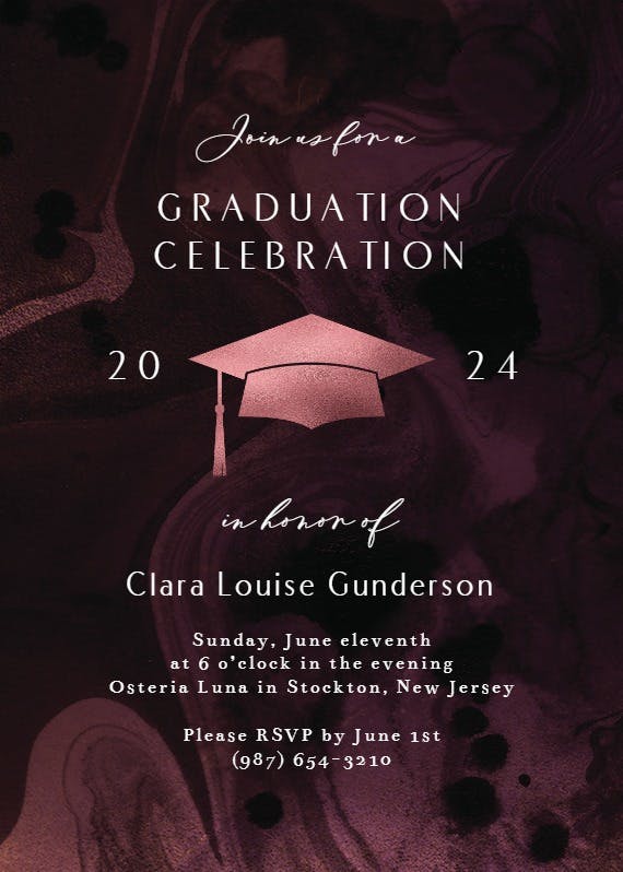 Graduation celebration - graduation party invitation