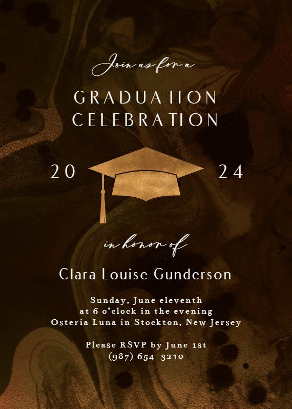 Graduation Celebration - Graduation Party Invitation Template ...