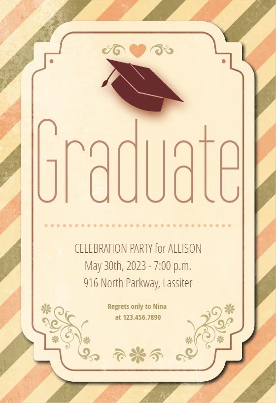 Adventure is Waiting - Graduation Party Invitation Template (Free ...