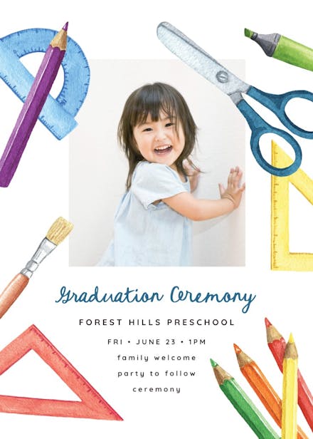 Joyful jamboree - graduation party invitation