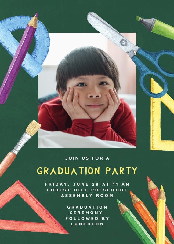 Joyful jamboree - graduation party invitation