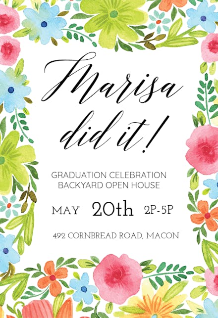 Kudos - Invitación de Graduación