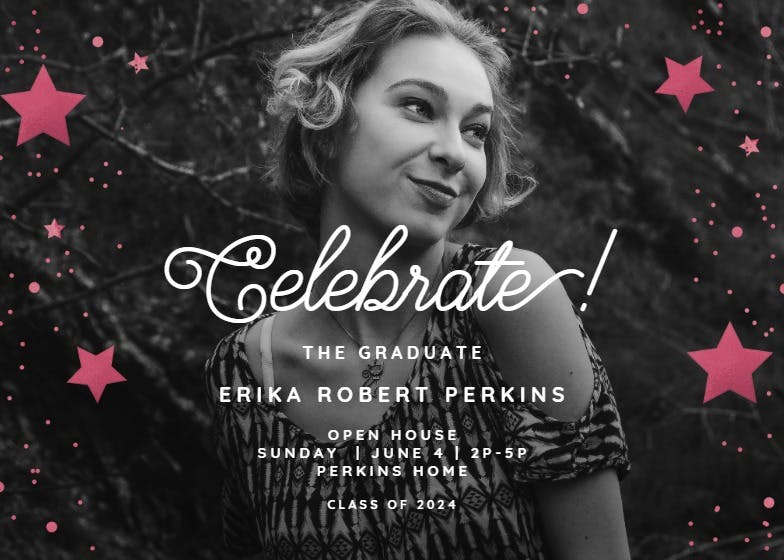 Let’s roll! - graduation party invitation