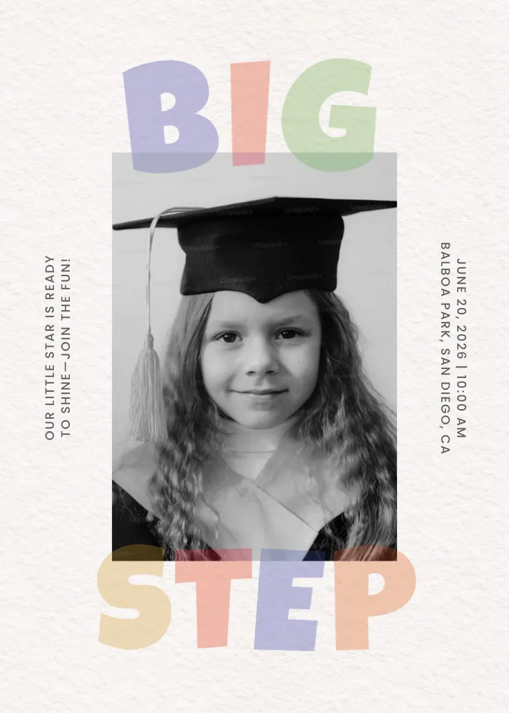 Mini grad – einladung zur abschlussfeier