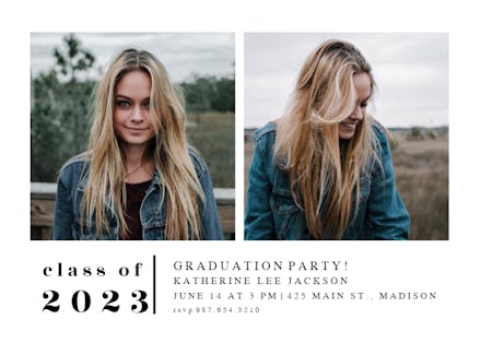 Minimal - Graduation Party Invitation