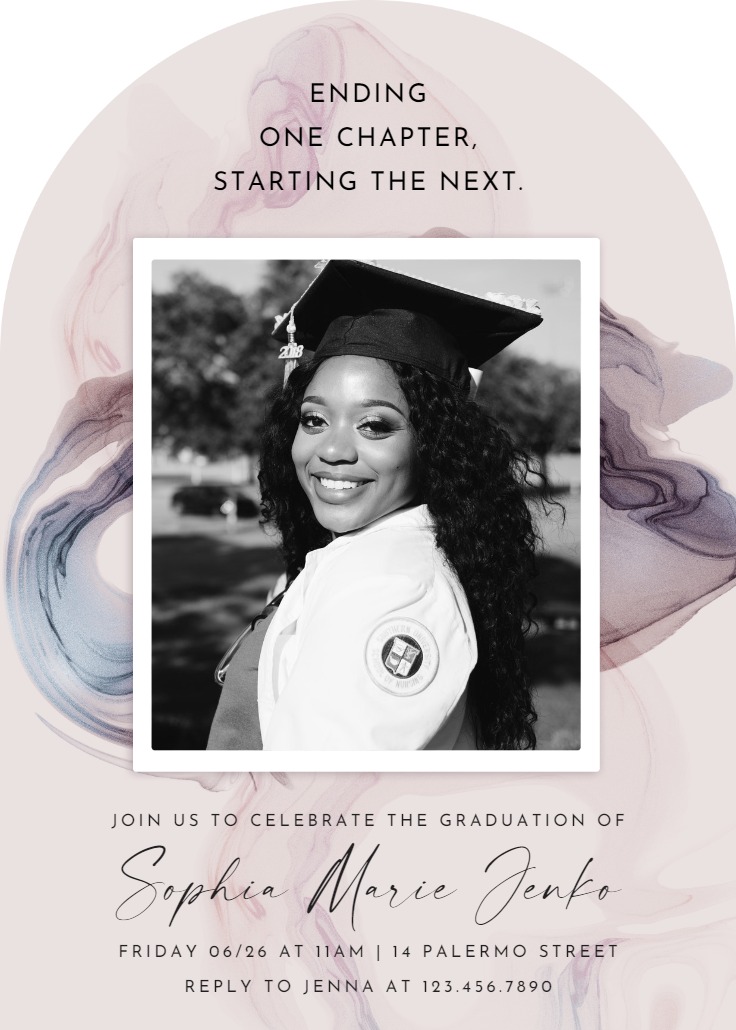 New chapter - Graduation Party Invitation Template | Greetings Island