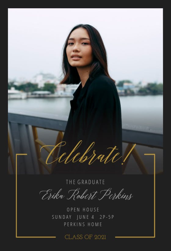 New era - graduation party invitation