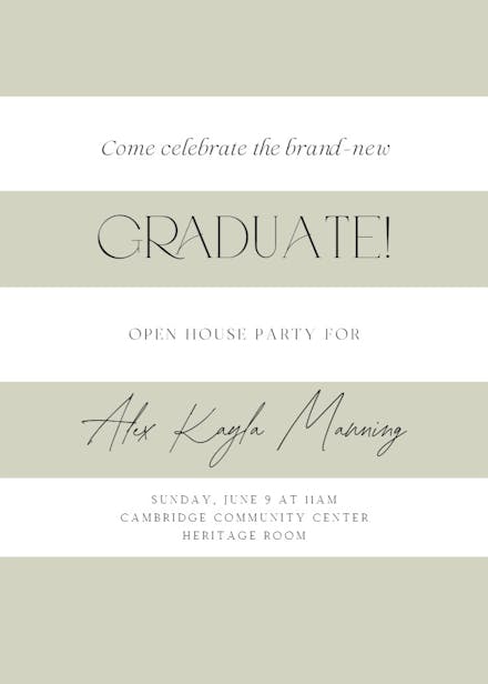 Newly Minted - Graduation Party Invitation Template (Free) | Greetings ...