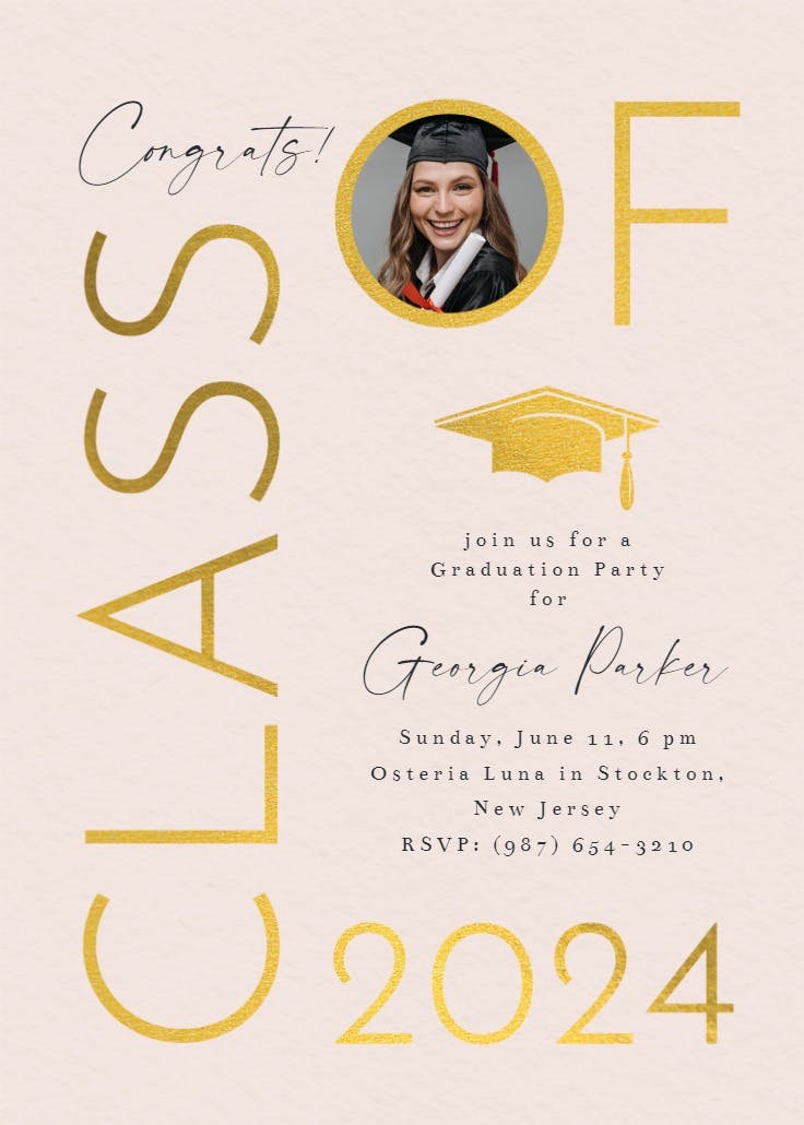 Off they go - graduation party invitation